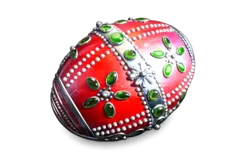 Magic Monk Rasputin rotes Faberge Ei Symbol